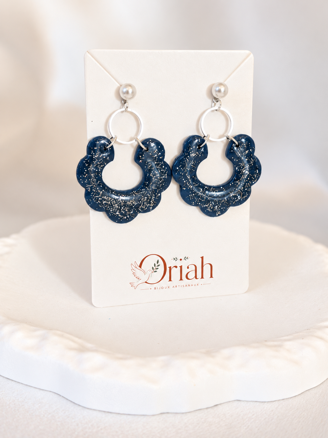 Boucles d'oreilles fait main Naomi Etoilée