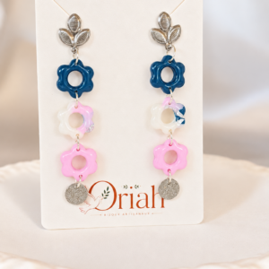 Boucles d'oreilles Floria Romance artisanale